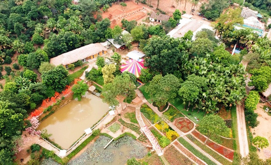 Khu sinh thái Thu Cúc Garden xây dựng trái phép. Ảnh N.Long Khu sinh thái Thu Cúc Garden xây dựng trái phép. Ảnh N.Long