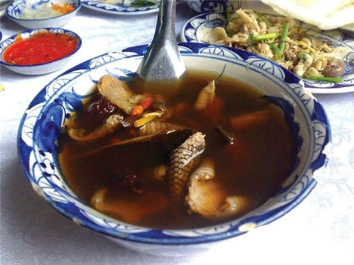 Món ăn từ rắn, "thần dược" cho người bị thoái hóa cột sống