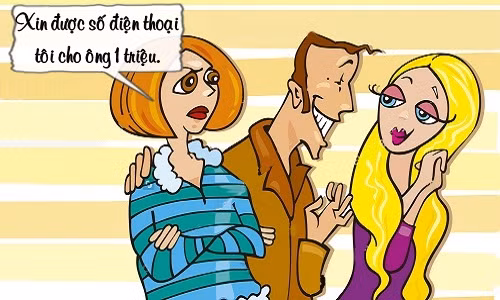 Vợ mất tiền vì chồng mê ngắm gái đẹp 