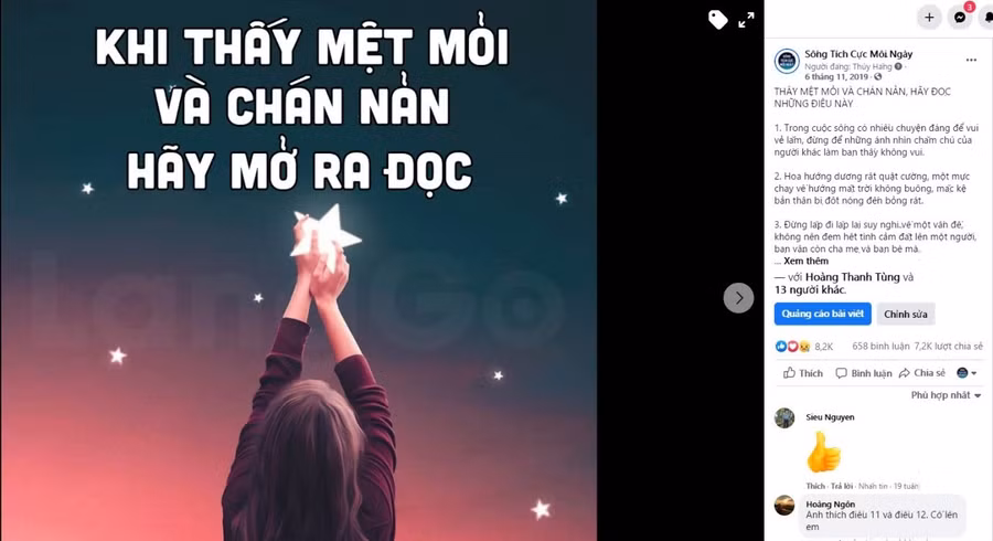 “Sống tích cực mỗi ngày” – Fanpage giúp mọi người lạc quan hơn