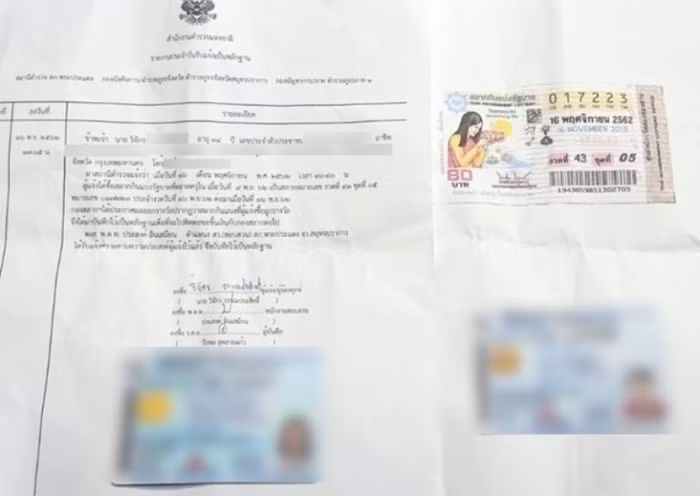 Tấm vé sống trúng thưởng.