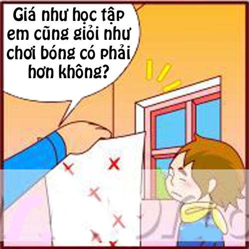 Truyện tranh: Thi cử và chơi bóng khác nhau thế nào? - 2