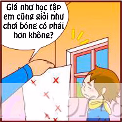 Truyện tranh: Thi cử và chơi bóng khác nhau thế nào? - 2