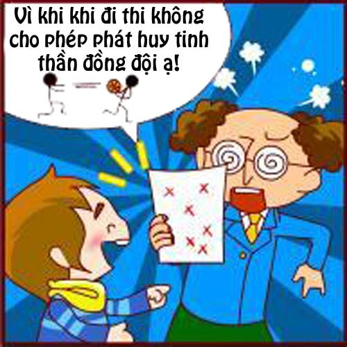 Truyện tranh: Thi cử và chơi bóng khác nhau thế nào? - 4