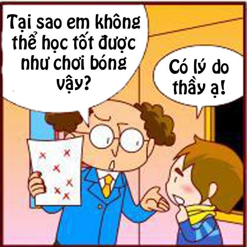 Truyện tranh: Thi cử và chơi bóng khác nhau thế nào? - 3