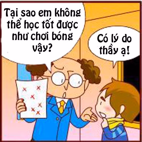 Truyện tranh: Thi cử và chơi bóng khác nhau thế nào? - 3