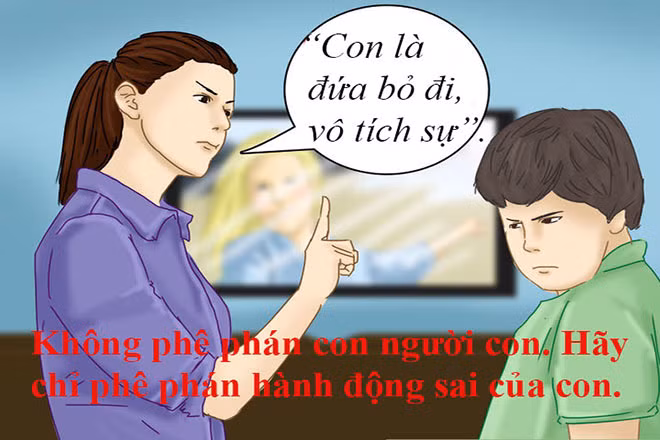Những sai lầm cần tránh khi phê bình con