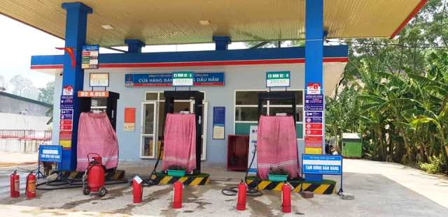 Trạm xăng gần đó đã phòng ngừa từ trước