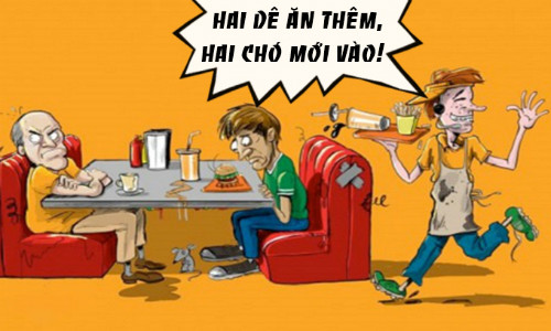 Bồi bàn biến thực khách thành dê, chó