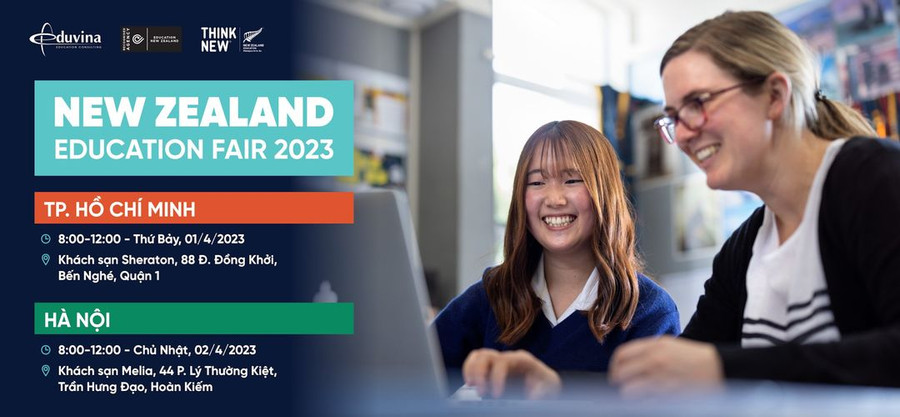 Triển lãm Giáo dục New Zealand 2023 mang đến cho phụ huynh, học sinh nhiều thông tin thú vị. Triển lãm Giáo dục New Zealand 2023 mang đến cho phụ huynh, học sinh nhiều thông tin thú vị.