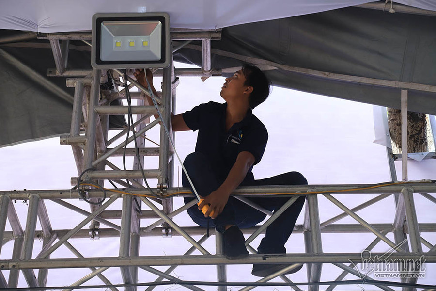 Hệ thống thiết bị phục vụ lễ an táng Hình ảnh nơi an nghỉ của Đại tướng Lê Đức Anh