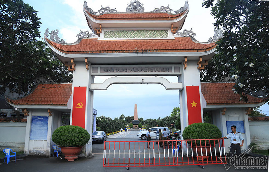 Nghĩa trang TP.HCM trước ngày đón linh cữu nguyên Chủ tịch nước Lê Đức Anh về an nghỉ Hình ảnh nơi an nghỉ của Đại tướng Lê Đức Anh