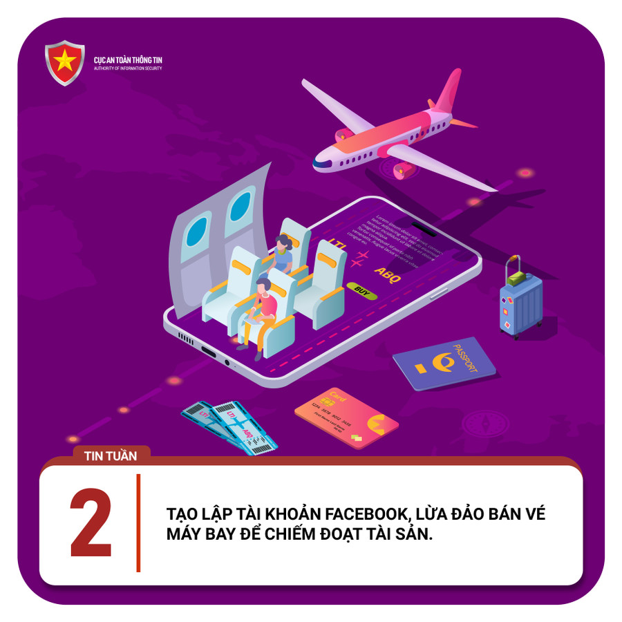 Lừa bán vé máy bay để chiếm đoạt tài sản.