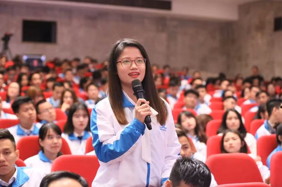 SV Lê Thị Hồng Nhung. Ảnh: Ngọc Trang