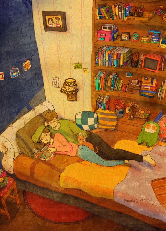 Bộ tranh cực dễ thương nói về một tình yêu hạnh phúc-20