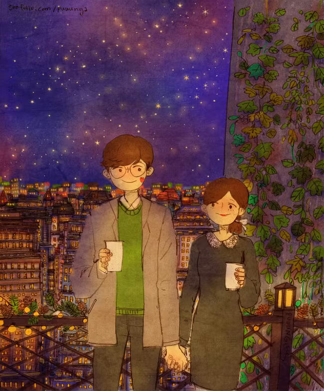 Bộ tranh cực dễ thương nói về một tình yêu hạnh phúc-4