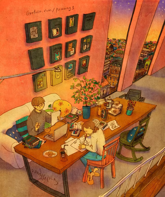 Bộ tranh cực dễ thương nói về một tình yêu hạnh phúc-19