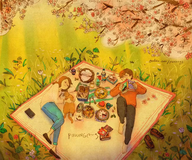 Bộ tranh cực dễ thương nói về một tình yêu hạnh phúc-16