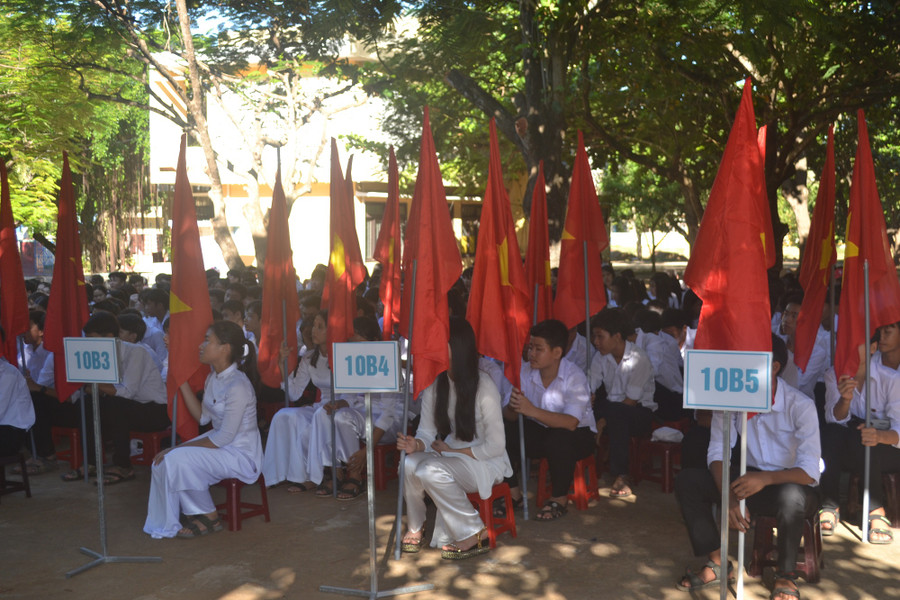 Lễ khai giảng của thầy trò huyện đảo Lý Sơn tràn ngập niềm vui