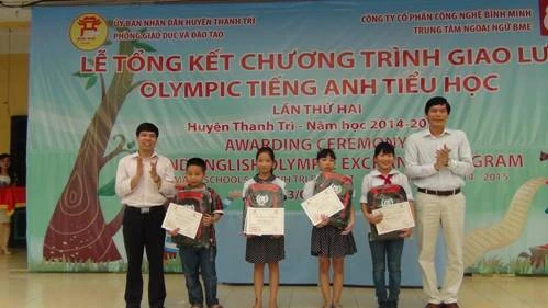 Hà Nội: Rộn ràng Olympic tiếng Anh tiểu học huyện Thanh Trì