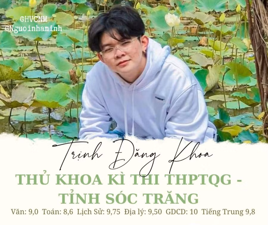 Chân dung tân thủ khoa kỳ thi tốt nghiệp THPT 2022 tỉnh Sóc Trăng.