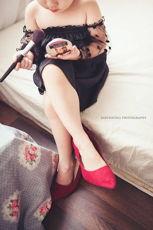 Nhiều người nhận xét rằng, cô bé này mang tố chất của mẫu nhí chuyên nghiệp.