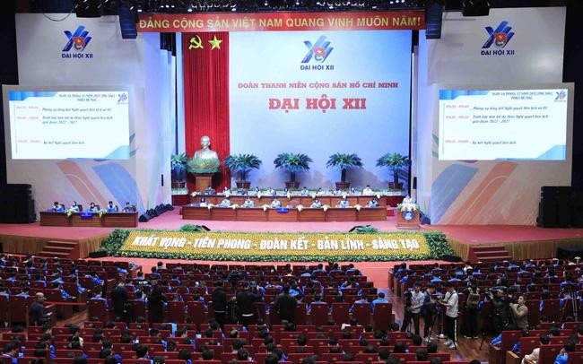 980 đại biểu tham dự Đại hội Đoàn toàn quốc lần thứ XII. Ảnh: TTXVN