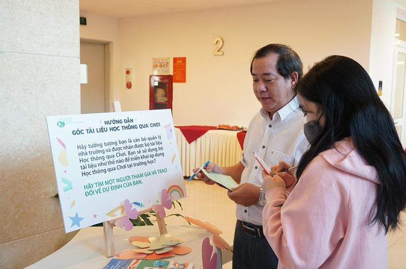 Góc trưng bày tài liệu.