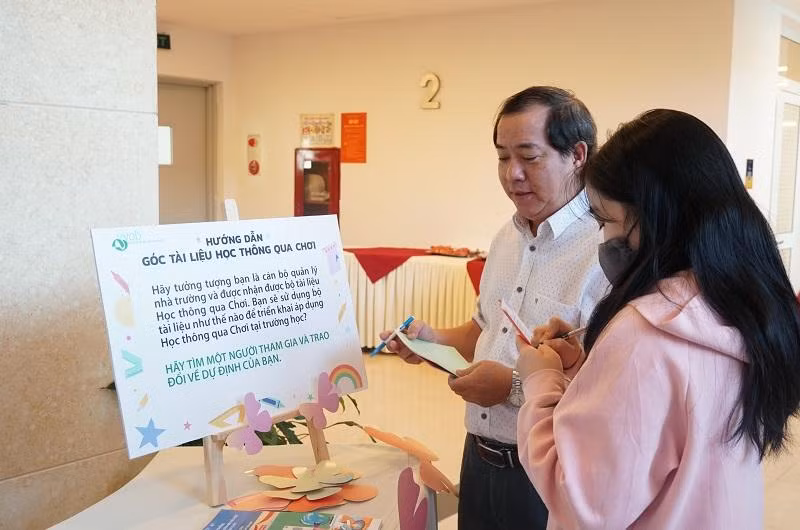 Góc trưng bày tài liệu.