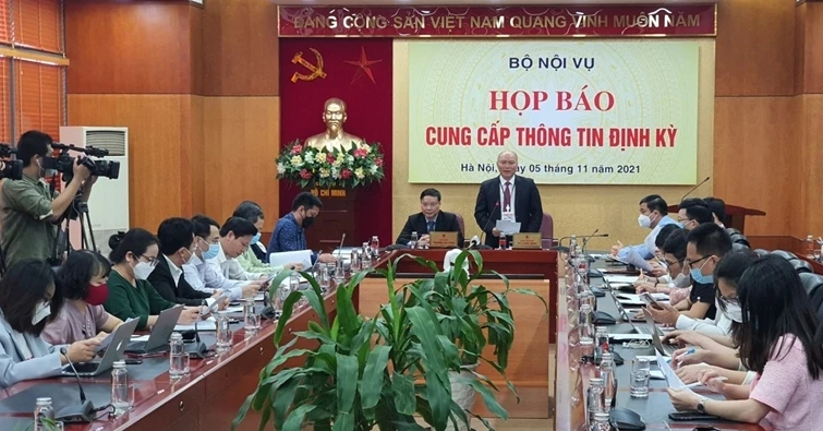 Quang cảnh họp báo.