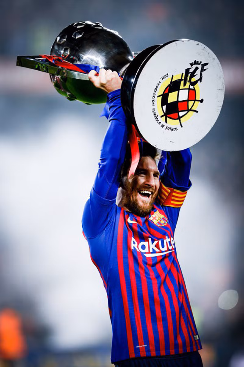Niềm vui của Messi.