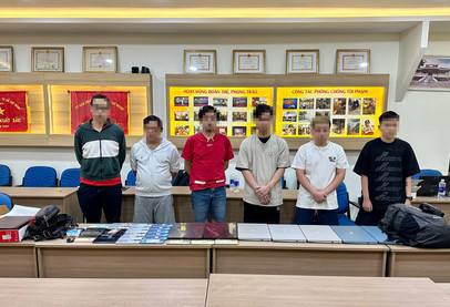 Các đối tượng bị bắt giữ.