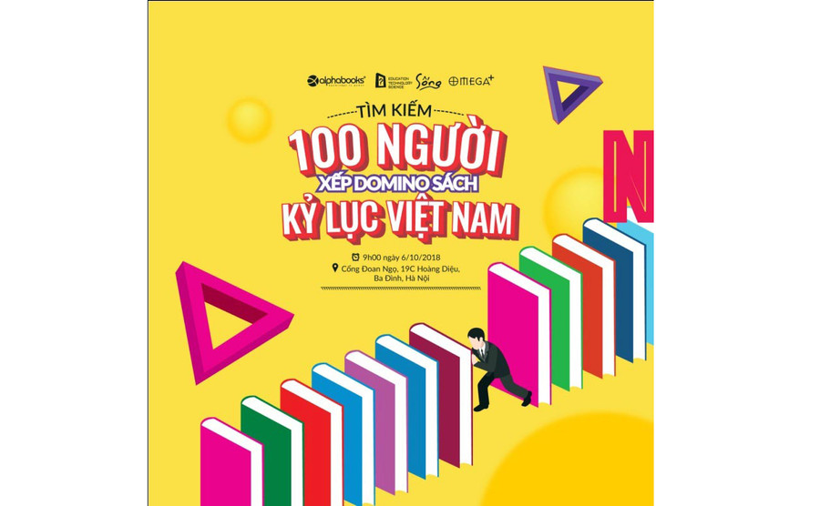 Xếp Domino sách xác nhận Kỷ lục Việt Nam