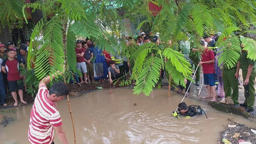 Khu vực nơi anh S. bị ngã xuống mất tích, ảnh: CTV