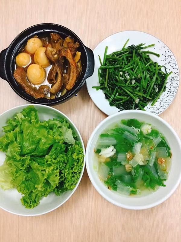 vo dam khoe nhung mam com ngon den noi chong kho tinh bua nao cung an sach bach - 14