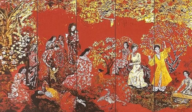 Bảo vật “Vườn xuân Trung Nam Bắc” trước khi gặp “tai nạn”.