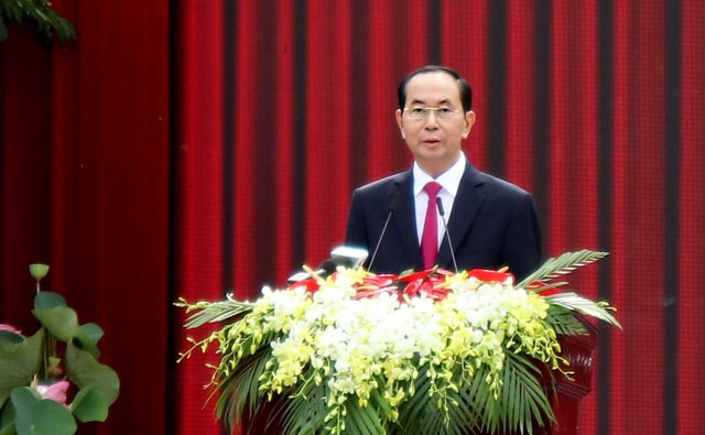 Chủ tịch nước Trần Đại Quang đọc Diễn văn Lễ kỷ niệm