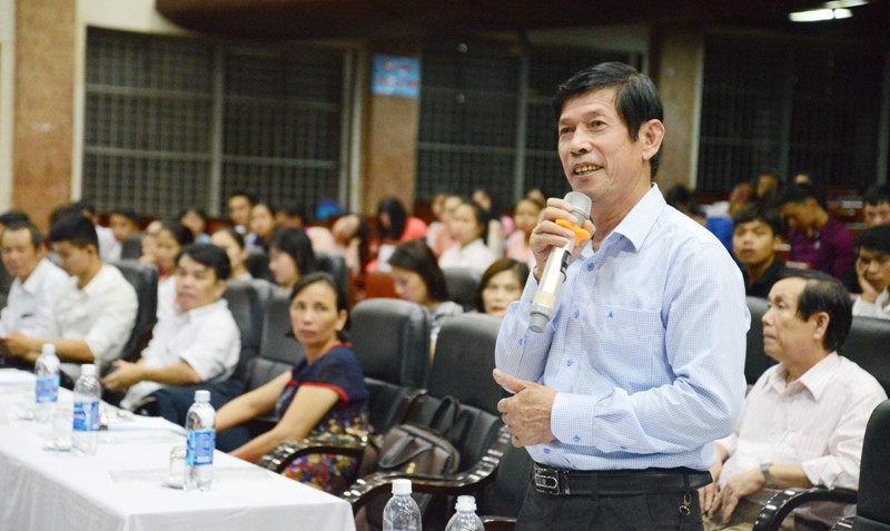 PGS.TS Nguyễn Thám - nguyên Hiệu trưởng Trường ĐHSP Huế phát biểu tại sự kiện PGS.TS Nguyễn Thám - nguyên Hiệu trưởng Trường ĐHSP Huế phát biểu tại sự kiện