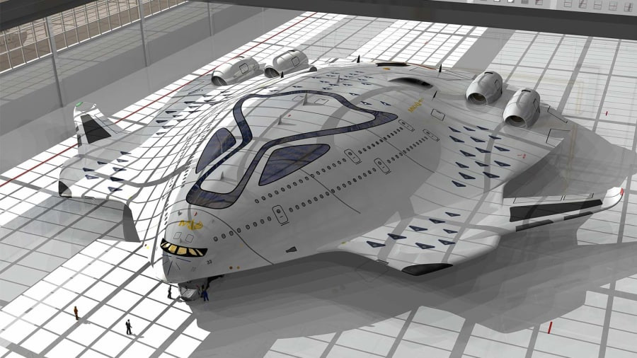 Những ý tưởng thiết kế máy bay như phim khoa học viễn tưởng ảnh 3 Chú thích ảnh