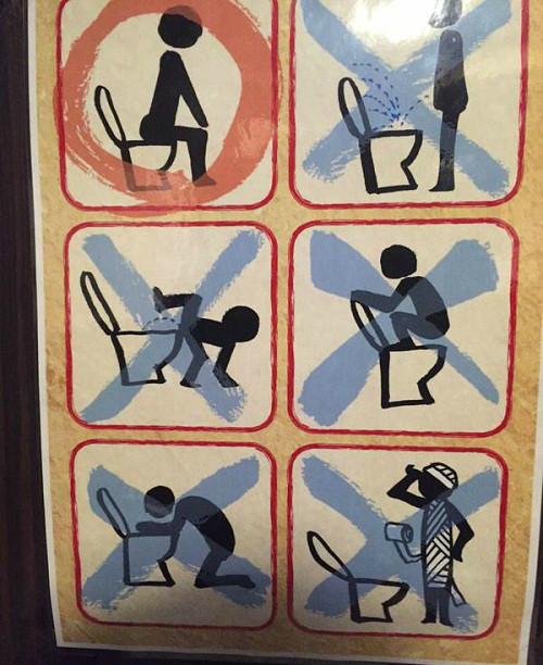 Vui lòng dùng đúng chức năng của nhà vệ sinh. Vui lòng dùng đúng chức năng của nhà vệ sinh.