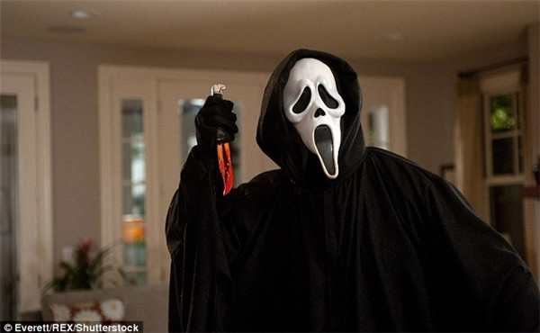 Mặt nạ Scream nổi tiếng từ khi xuất hiện trong loạt phim kinh dị Tiếng thét. Mặt nạ Scream nổi tiếng từ khi xuất hiện trong loạt phim kinh dị Tiếng thét.