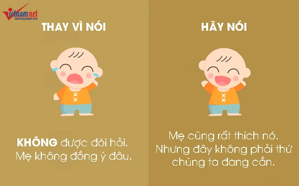 9 câu nói hữu hiệu thay vì nói “không” với trẻ