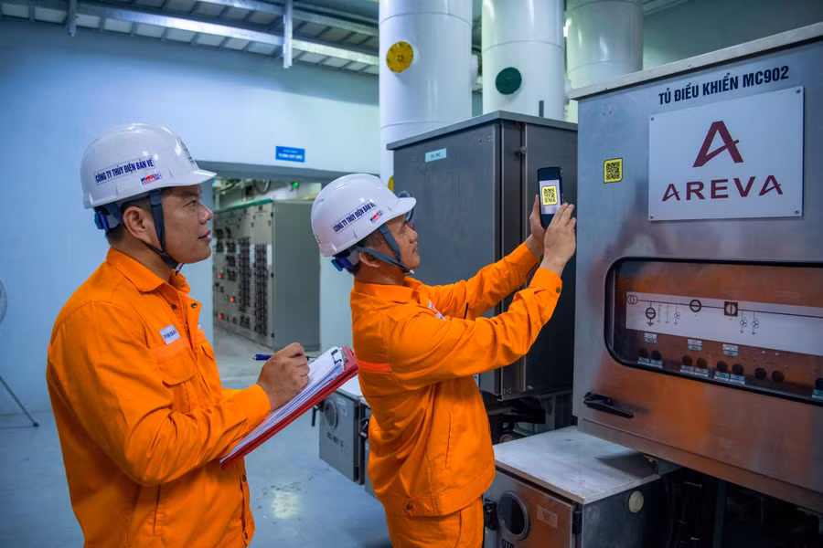 Chuyển đổi số công tác đánh giá bảo trì tự quản tại Nhà máy Thủy điện Bản Vẽ. (Ảnh: CTCC)