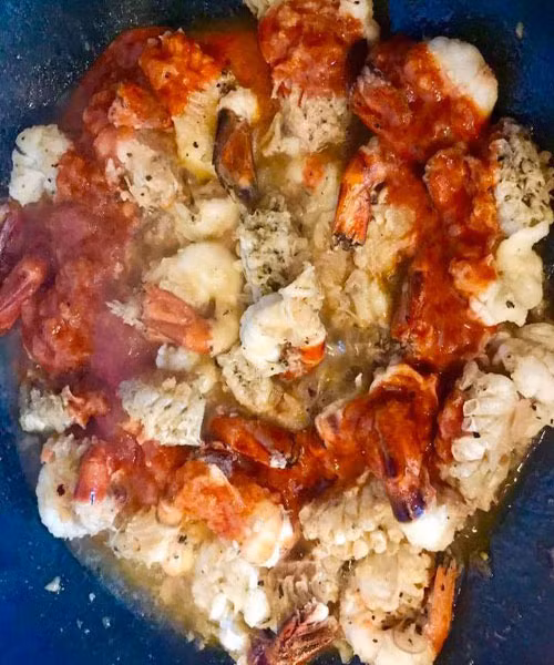 Tôm càng xanh rim sốt chanh đưa cơm