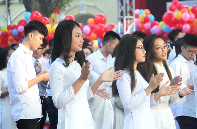 Nét hồn nhiên của học sinh Trường THPT Chu Văn An - Hà Nội (ảnh minh họa) Ảnh: Nguyễn Lâm