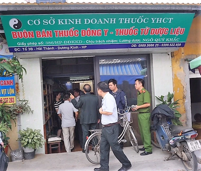 Cơ sở vi phạm việc buôn bán dược liệu không rõ nguồn gốc, ảnh: cttđt