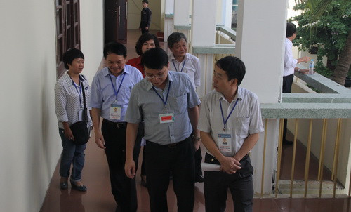 Đoàn kiểm tra đột xuất HĐTS Học viện Hành chính Quốc gia