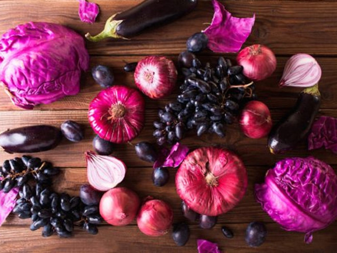 Nhiều loại rau củ, trái cây màu tím rất có lợi cho sức khỏe /// Shutterstock