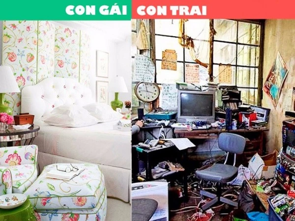 10 điểm khác nhau giữa con trai và con gái
