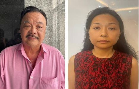 Ông Trần Quí Thanh và con gái bị bắt. Ông Trần Quí Thanh và con gái bị bắt.